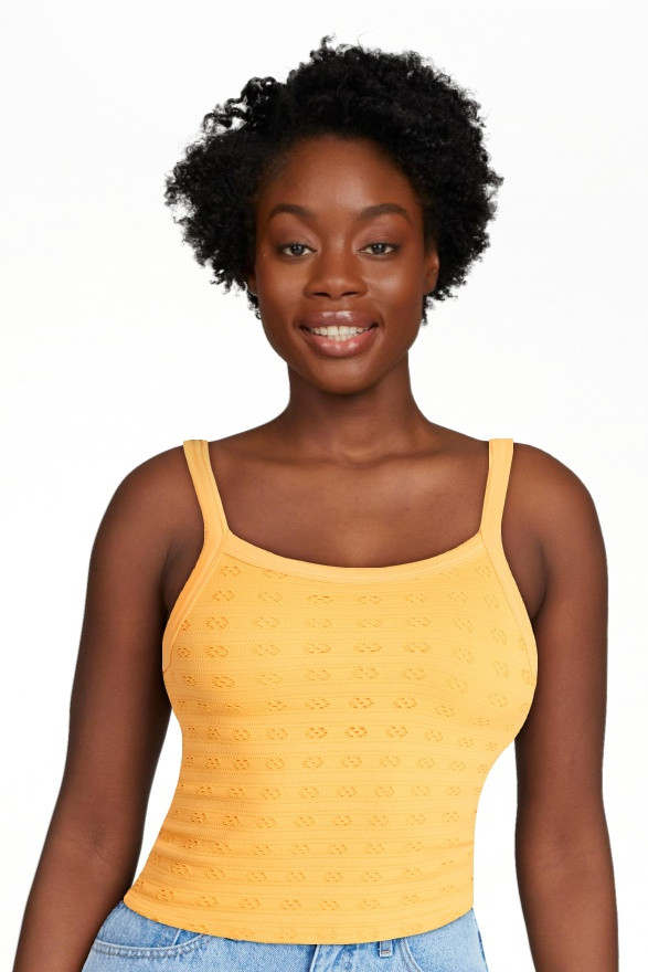 No Boundaries Cropped Textured Stitch Tank Top, Women's XXS-XXL | Walmart (US)