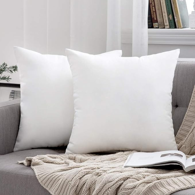 MIULEE Pack of 2 Decorative Outdoor Solid Waterproof Throw Pillow Covers Linen Garden Farmhouse C... | Amazon (US)