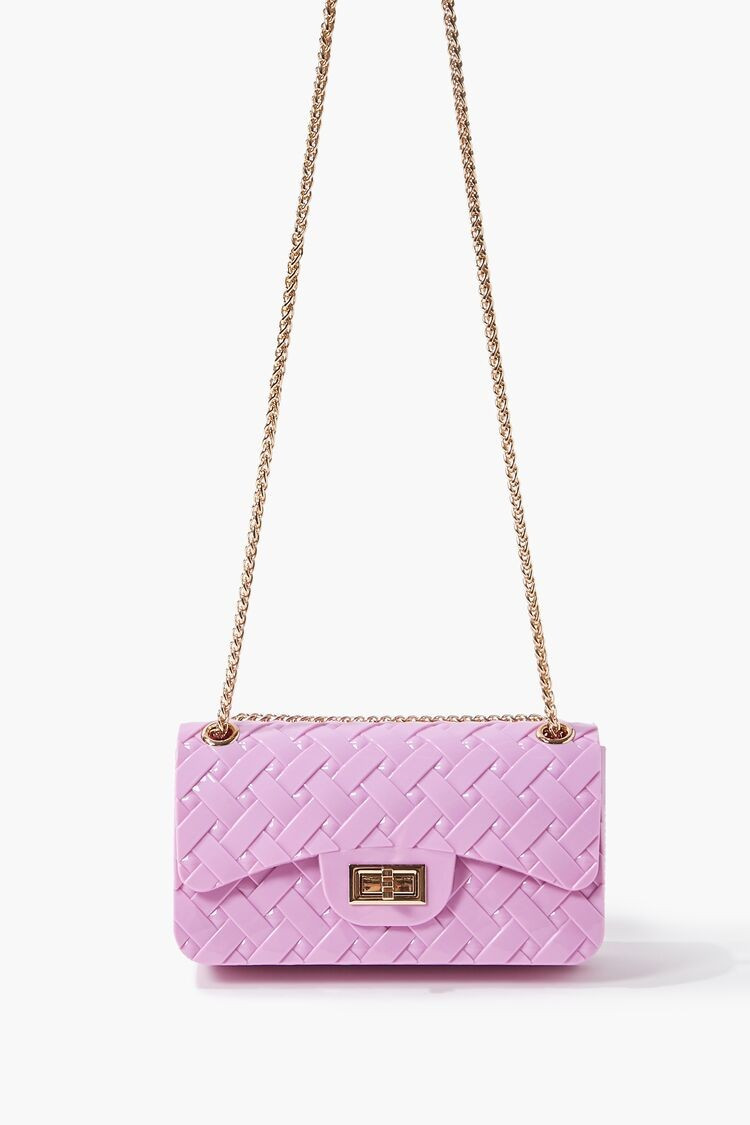 Basketwoven Vinyl Crossbody Bag | Forever 21 (US)