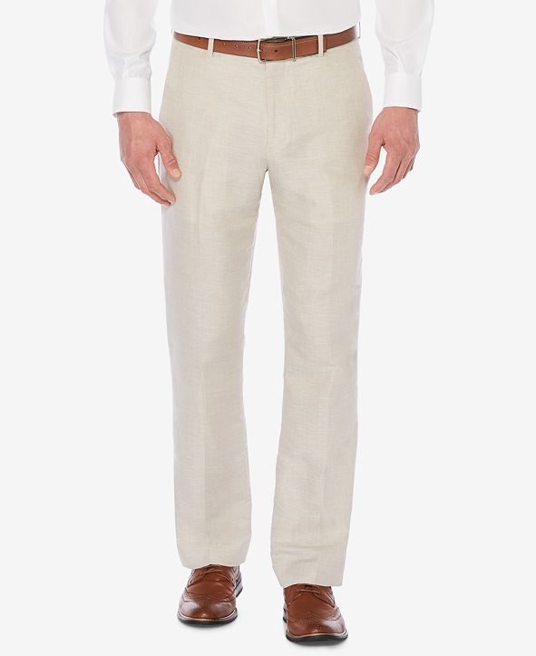 Men's Classic-Fit Linen Blend Herringbone Pants | Macys (US)