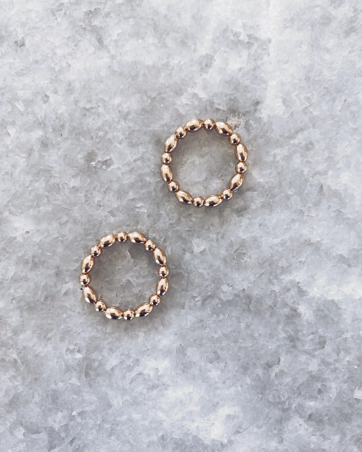 THE OVAL BEAD RING - GOLD | Stylin by Aylin