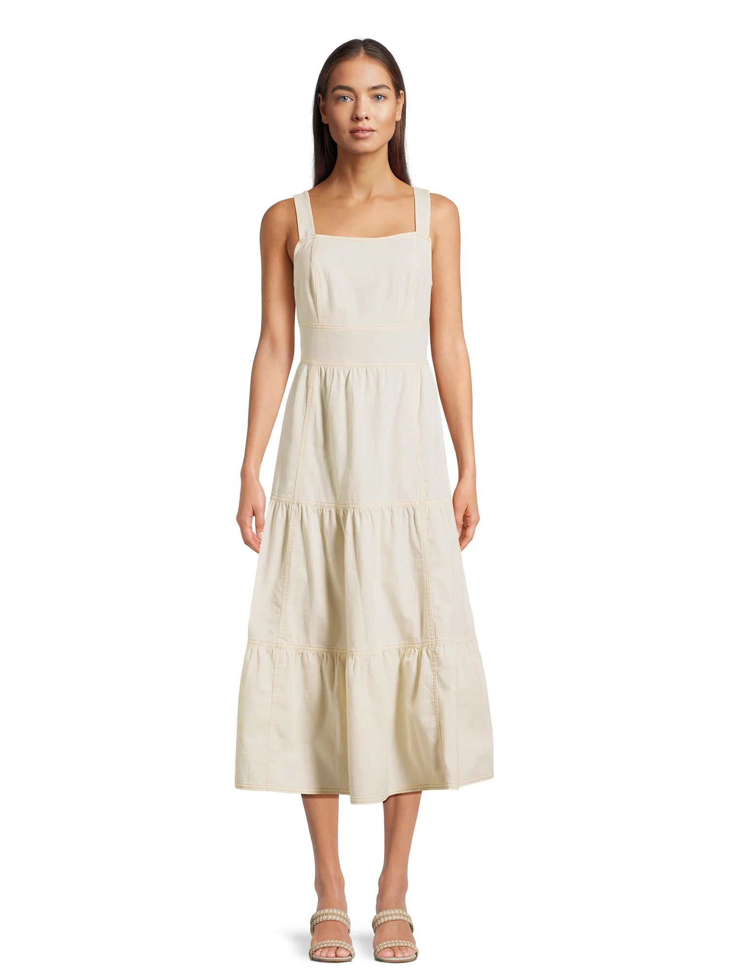Nine.Eight Women's and Women's Plus Sleeveless Denim Midi Dress, Sizes XS-4X | Walmart (US)