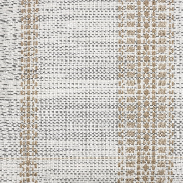 Better Homes & Gardens Reversible Plaid Decorative Square Throw Pillow, 20" x 20", Brown, Single ... | Walmart (US)