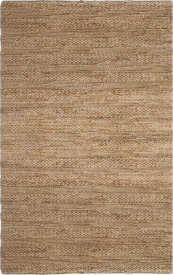 SAFAVIEH Natural Fiber Collection Area Rug - 6' x 9', Natural, Handmade Braided Woven Jute, Ideal... | Amazon (US)