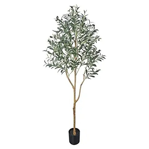 SeelinnS Artificial Olive Tree 4.9FT Fake Olive Tree Large Faux Plants Indoor Tall Olive Branch a... | Amazon (US)