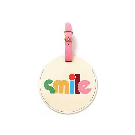 Ban.do Getaway Luggage Tag Circle, Smile | HSN