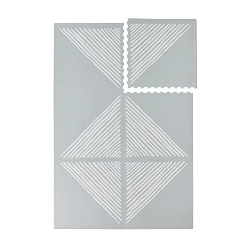 Toddlekind Playmat-Prettier Play Mat, 4 x 6 feet Premium Quality Foam Play Mat for Babies/Toddlers, Stylish, Non-Toxic, Odorless, Sandy Lines-Stone (Grey) | Amazon (US)