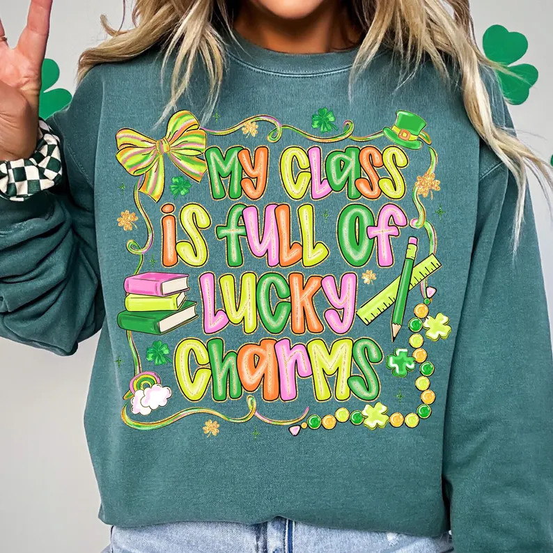 My Class is Full of Lucky Charms Png, Teacher St Patrick's Day Png, Shamrock Teacher Png, Lucky S... | Etsy (US)