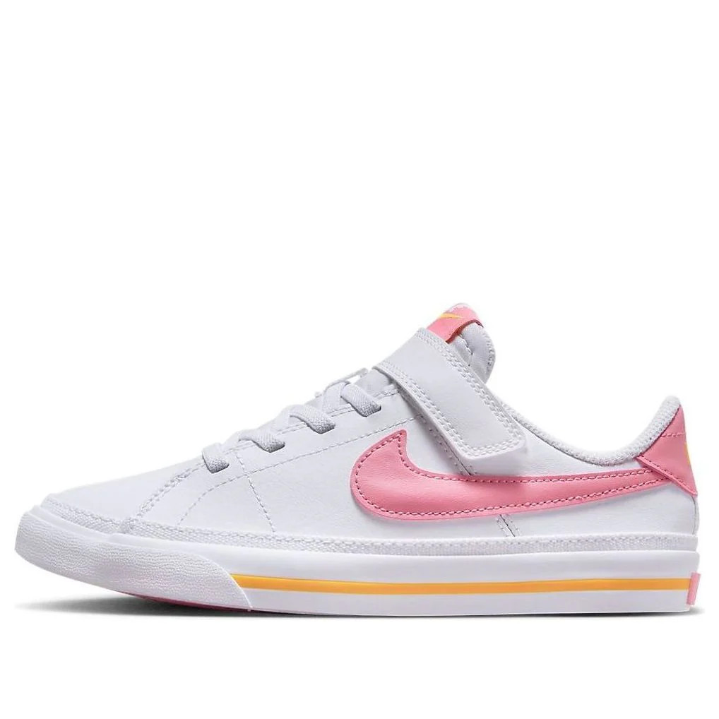 (PS) Nike Court Legacy 'White Pink Orange' DA5381-118 | KICKS CREW