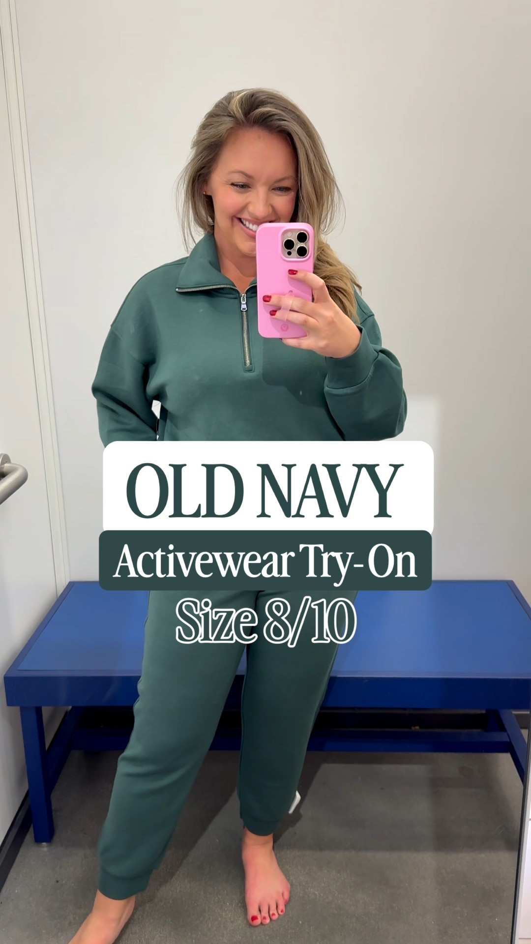 Old Navy Activewear Try On size 8/10 . Love this new bounce fleece activewear line.  I am 5’5” Size 8/10 wearing Medium. 
This activewear is so soft and cozy and comes in several colors and styles.  I don’t love joggers on my pear shaped body so I am going to grab the wide leg pants instead and maybe go up to a large pants for more room! 

#oldnavy #activewear old navy activewear , bounce fleece, sweatsuits, activewear sets, midsize fashion, mom outfit 

#LTKActive #LTKMidsize #LTKFindsUnder50
