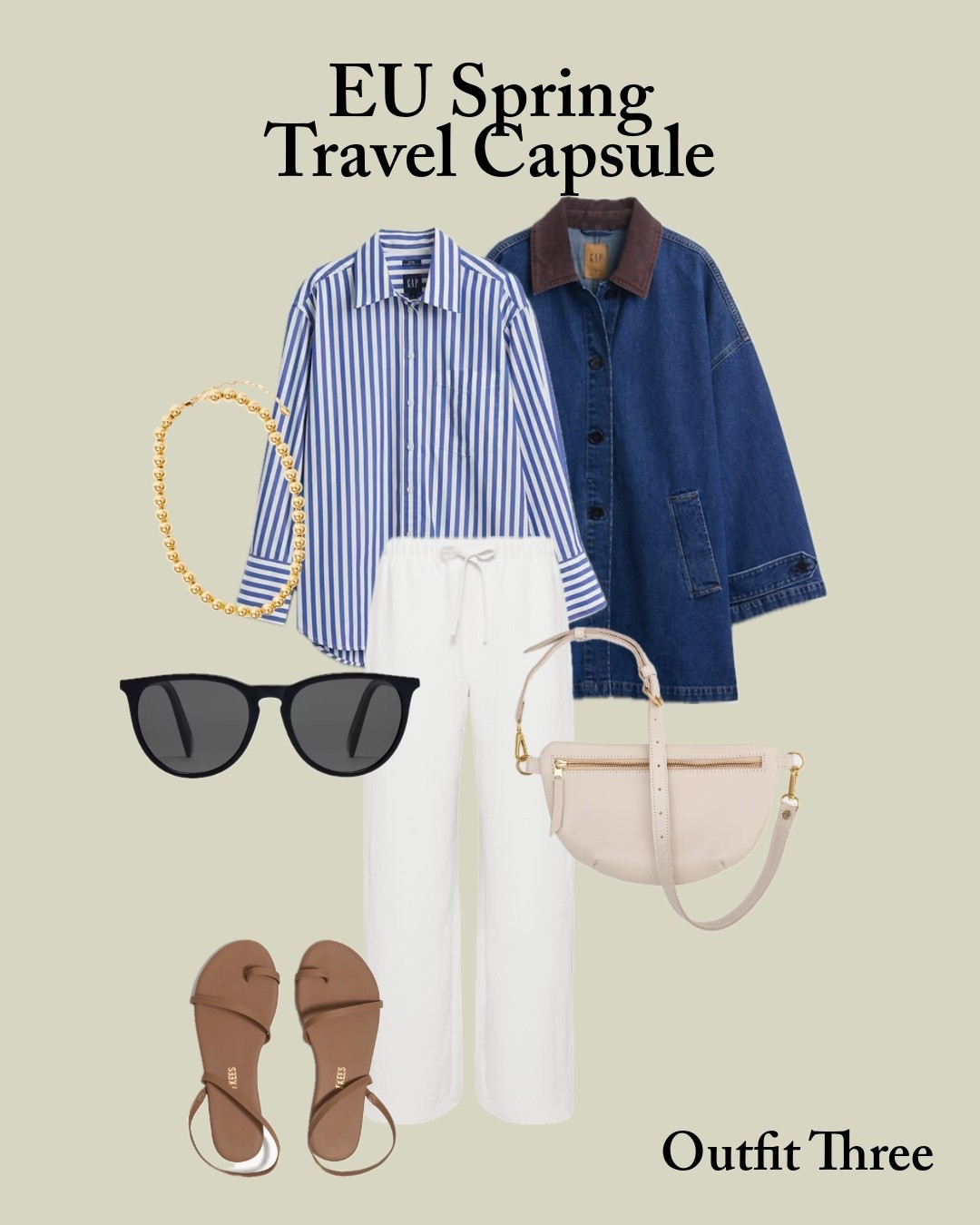 EU Spring Travel Capsule - Outfit 3

#LTKSeasonal #LTKTravel #LTKgrwm