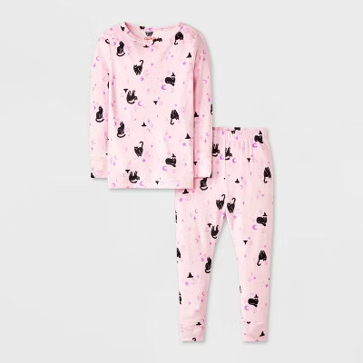 Toddler Girls' 2pc Snuggly Soft Snug Fit Pajama Set - Cat & Jack™ Pink 18 M | Target