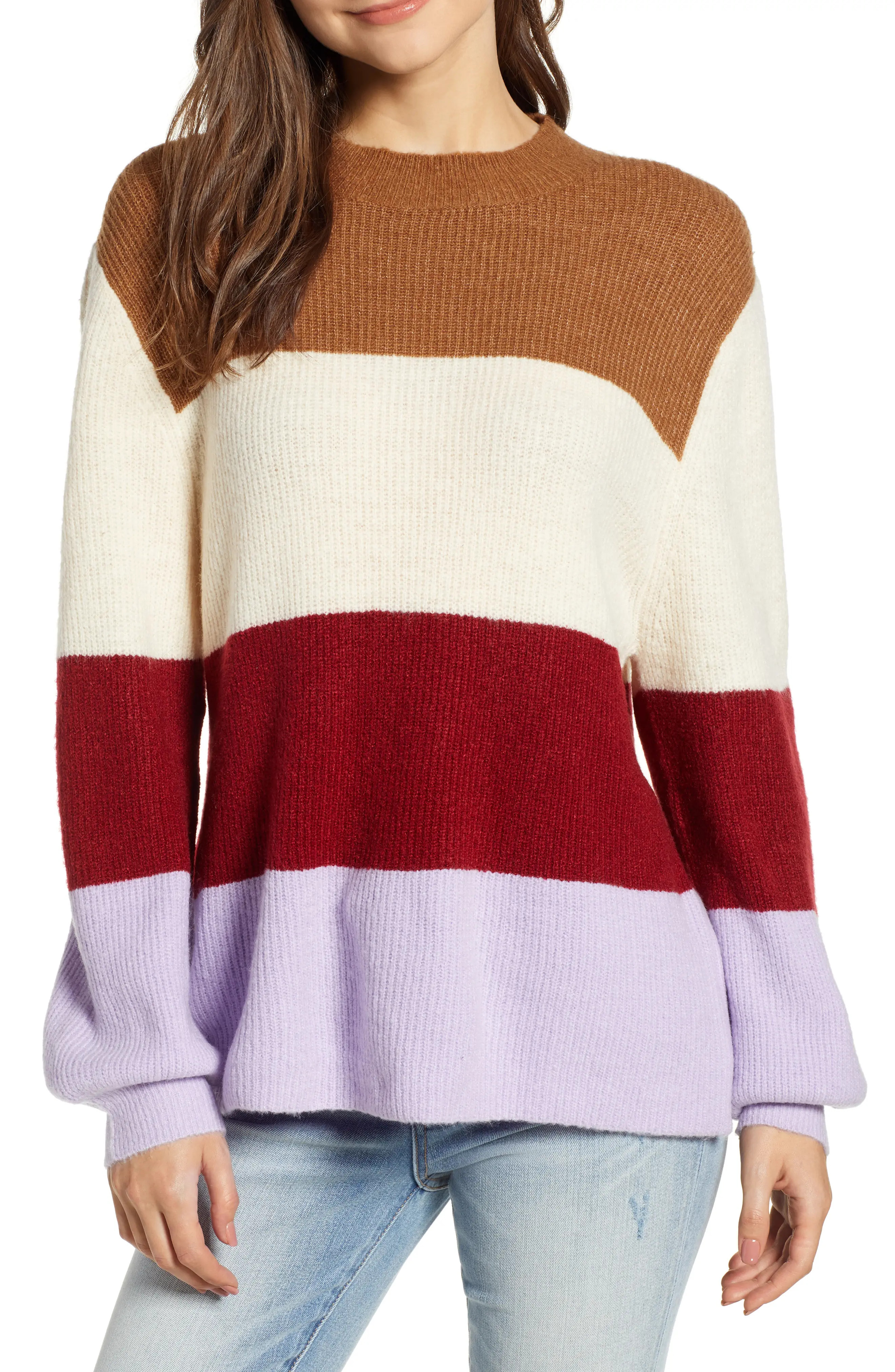 MOON RIVER Stripe Sweater | Nordstrom