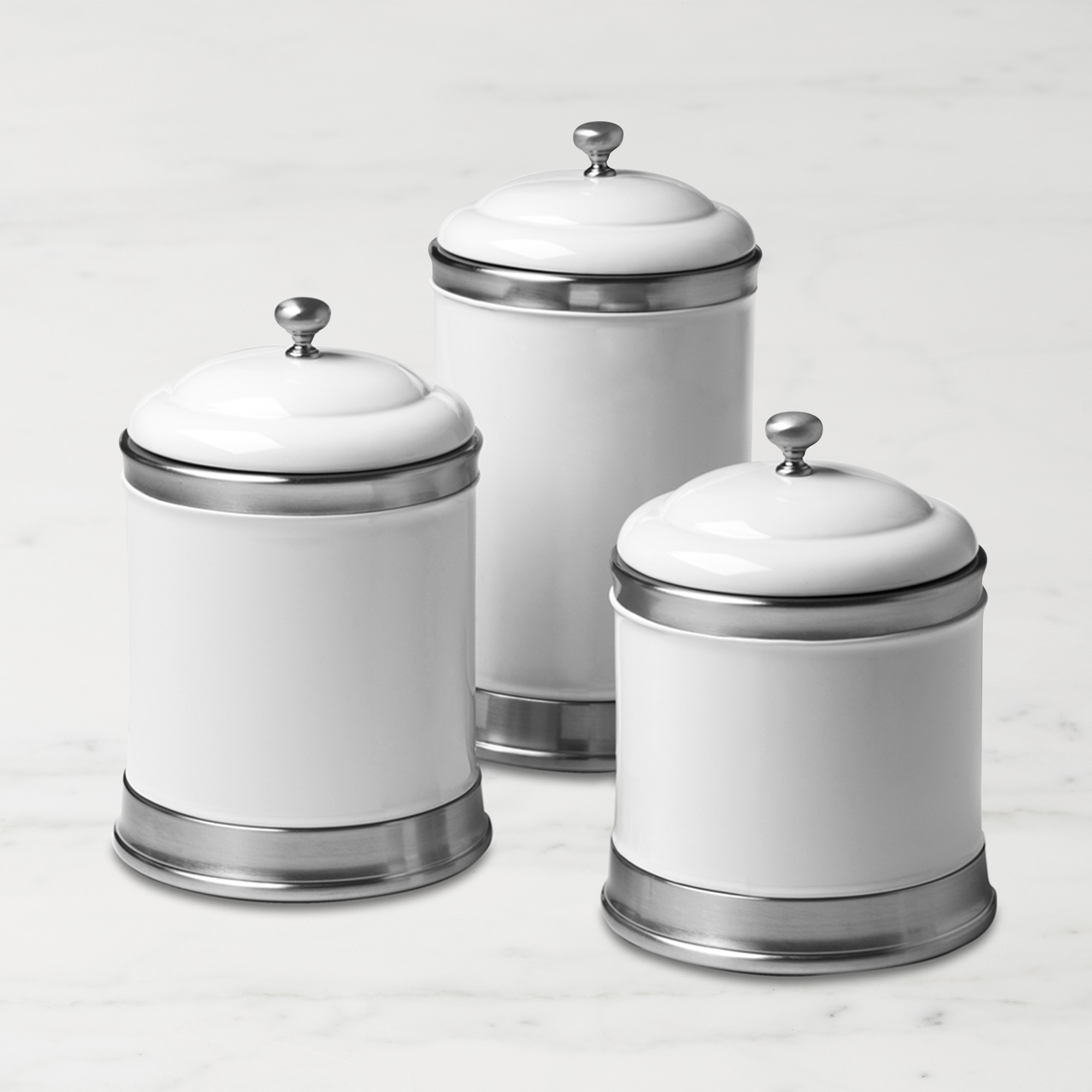 Williams Sonoma Ceramic Canisters, Set of 3 | Williams-Sonoma