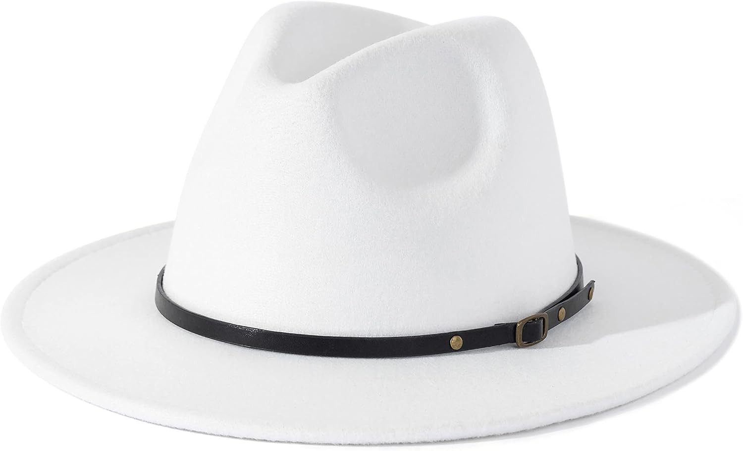 Lisianthus Women Belt Buckle Fedora Hat | Amazon (US)