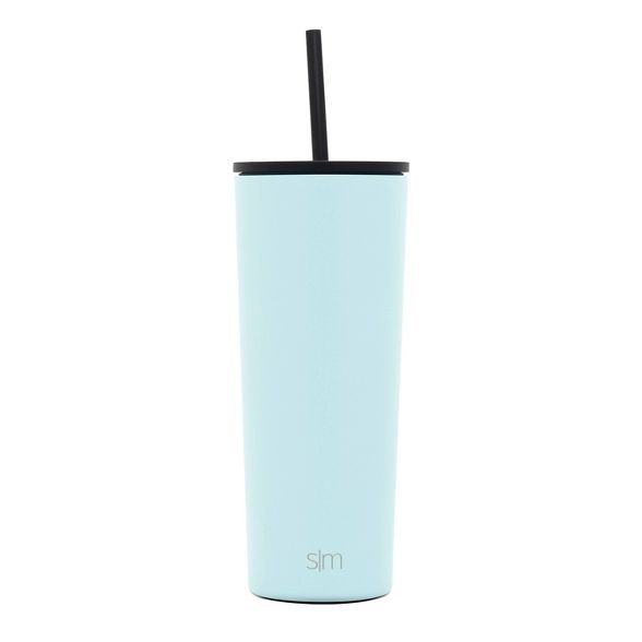 Simple Modern 24oz Insulated Stainless Steel Classic Tumbler with Straw and Flip Lid Seaside | Target