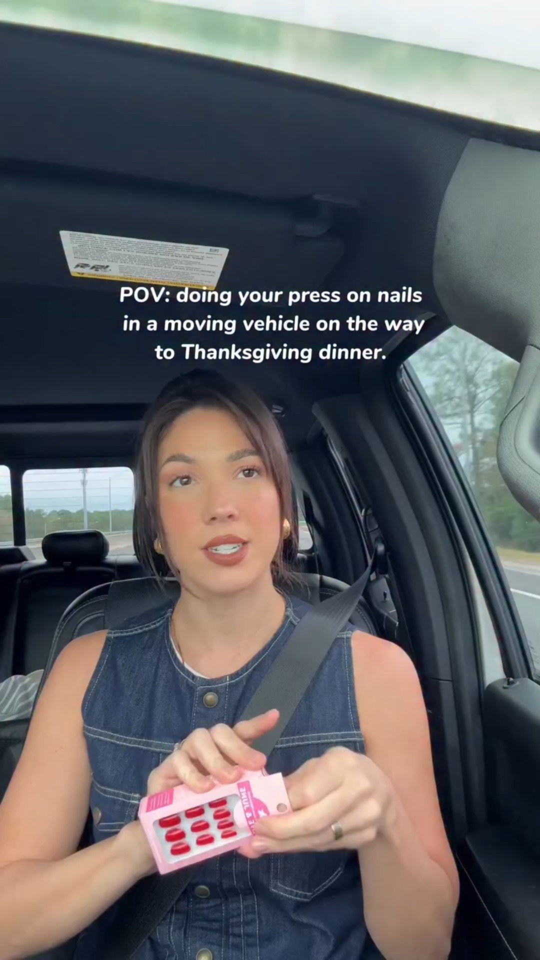 “I can do hard things” …HAPPY THANKSGIVING!🦃 

@oliveandjune 
#pressons #pressonnails #rednails #oliveandjune #relatablemomcontent