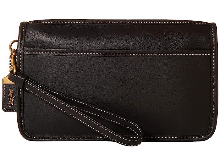 COACH Britt Wristlet (B4/Black) Handbags | Zappos