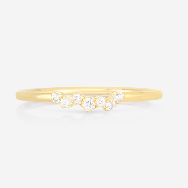Scattered Diamond Stackable Ring | Ring Concierge