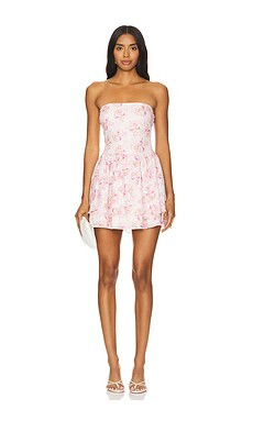 MORE TO COME Whitney Mini Dress in Pink Floral from Revolve.com | Revolve Clothing (Global)