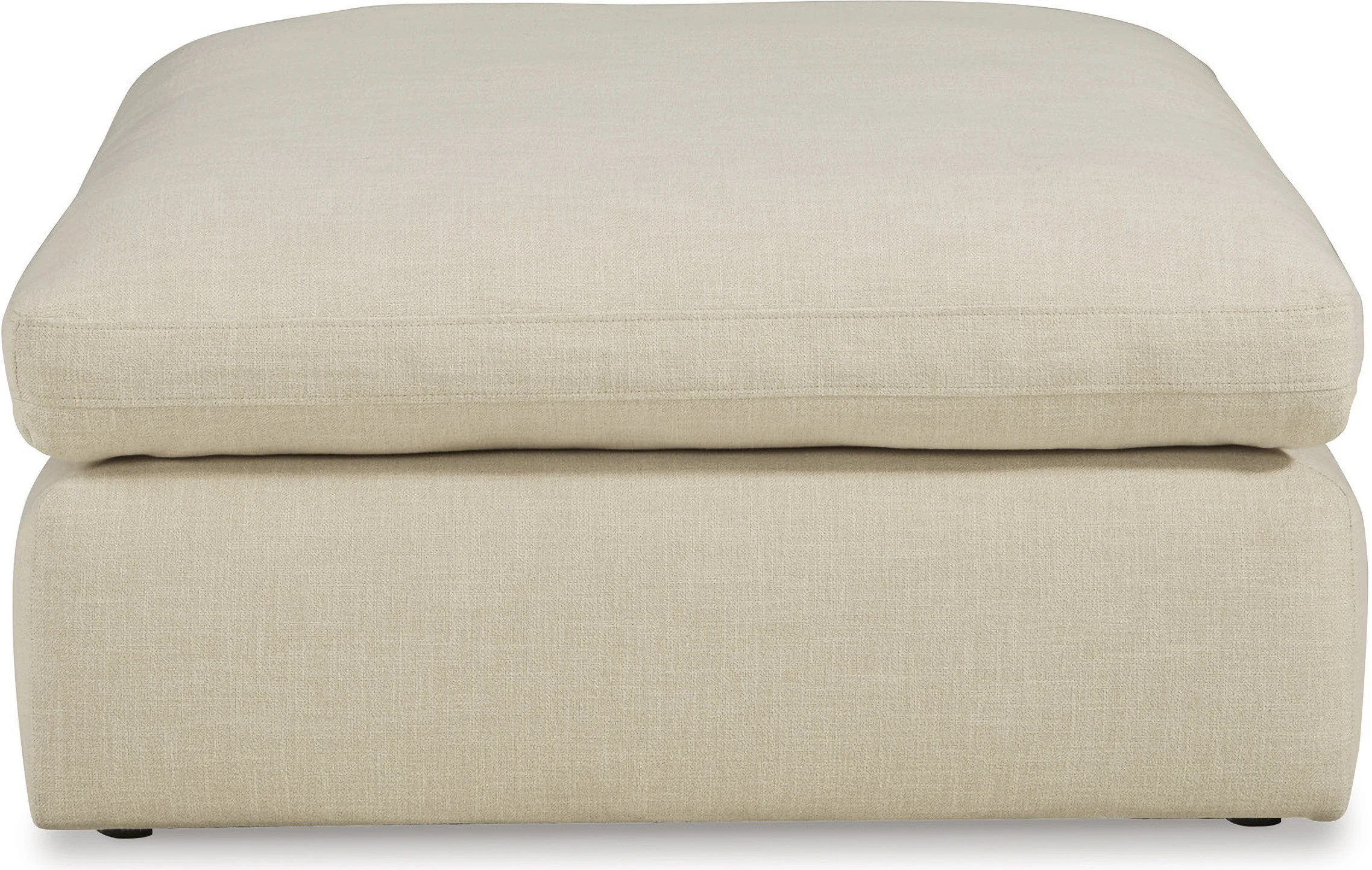 Elyza Oversized Accent Ottoman In Linen | 1StopBedrooms | 1stopbedrooms