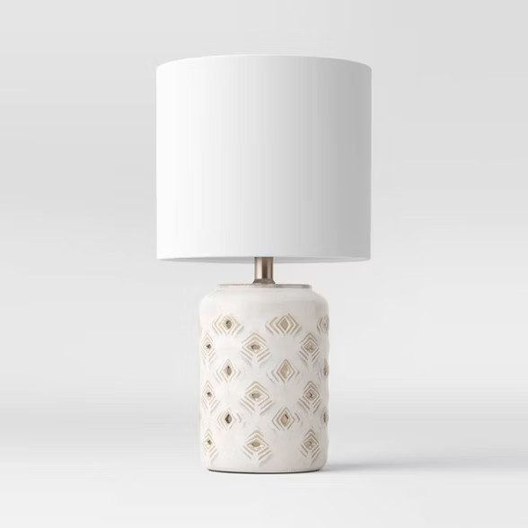 Diamond Cutout Table Lamp with Lit Base - Opalhouse™ | Target
