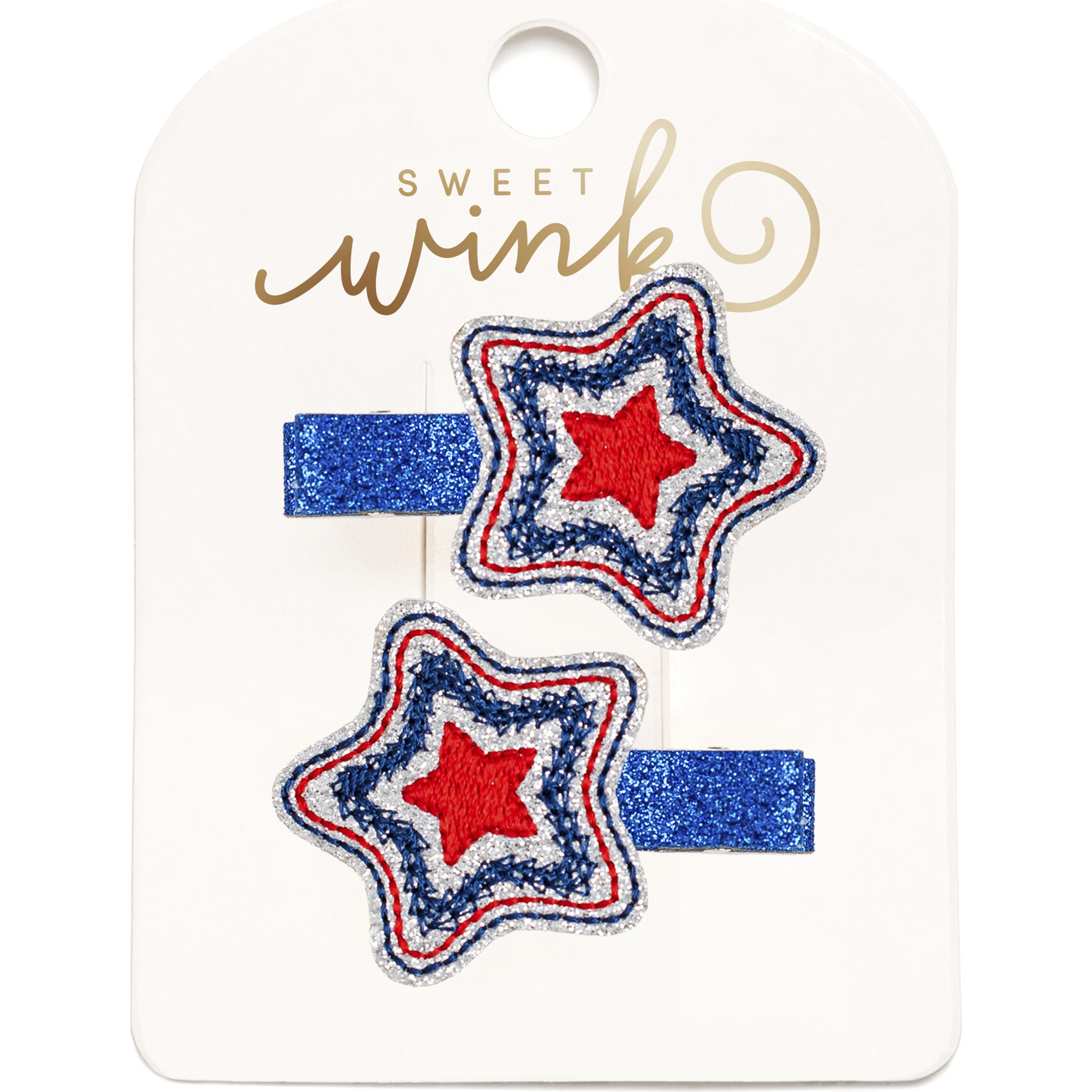 Sparkle Star Clip Set, Multi | Maisonette