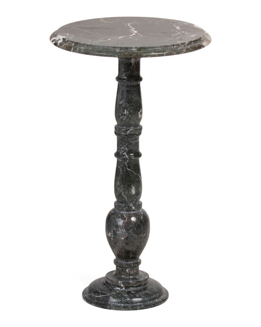 14x24 Solid Marble Shaped Base Table | TJ Maxx