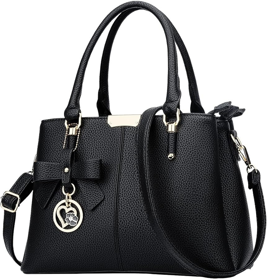 KKXIU 3 Zippered Compartments Purses and Handbags for Women Top Handle Satchel Shoulder Ladies Ba... | Amazon (US)