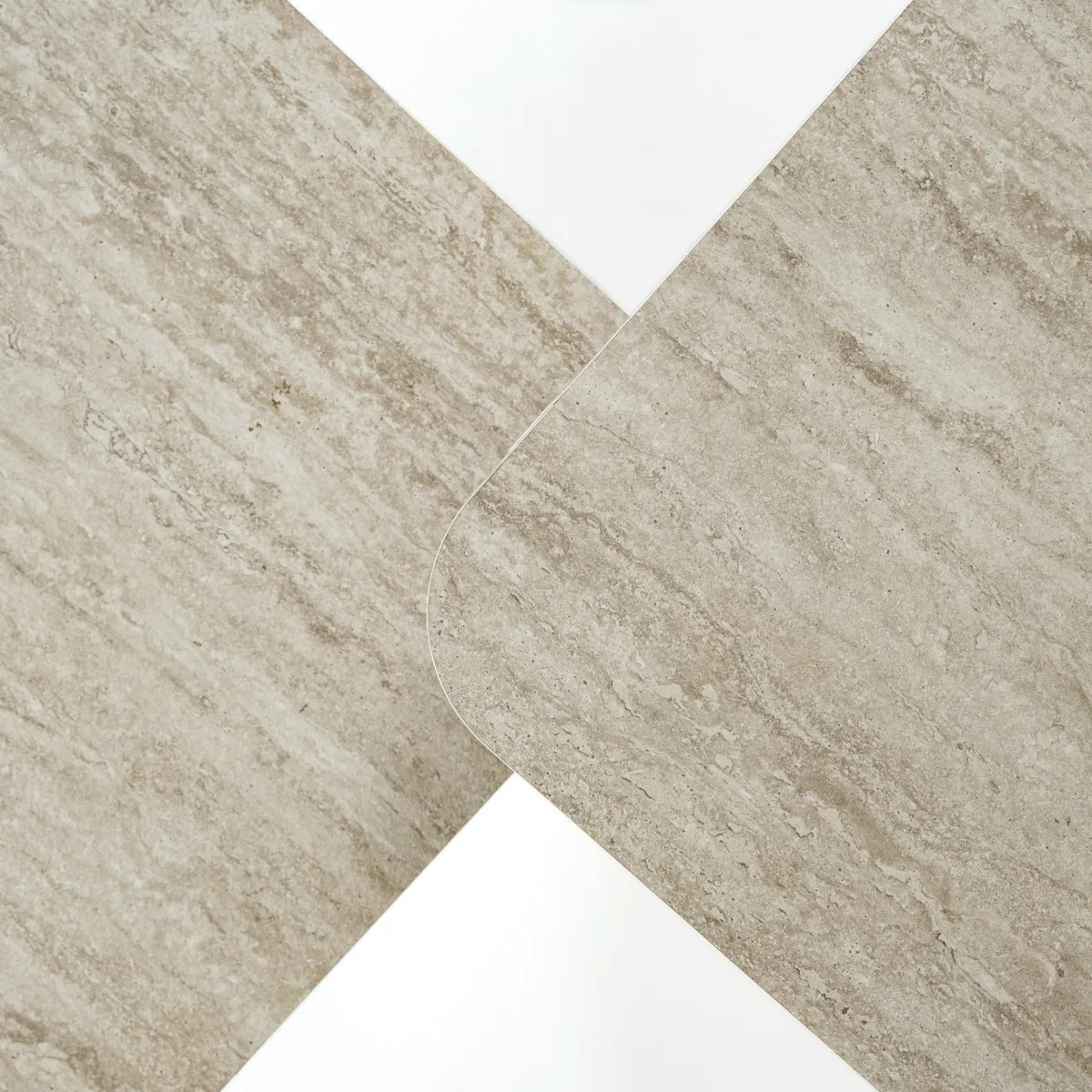 Travertine Look Square Nesting Coffee Table Set of 2 Modern Small End Table for Living Room | Wayfair North America