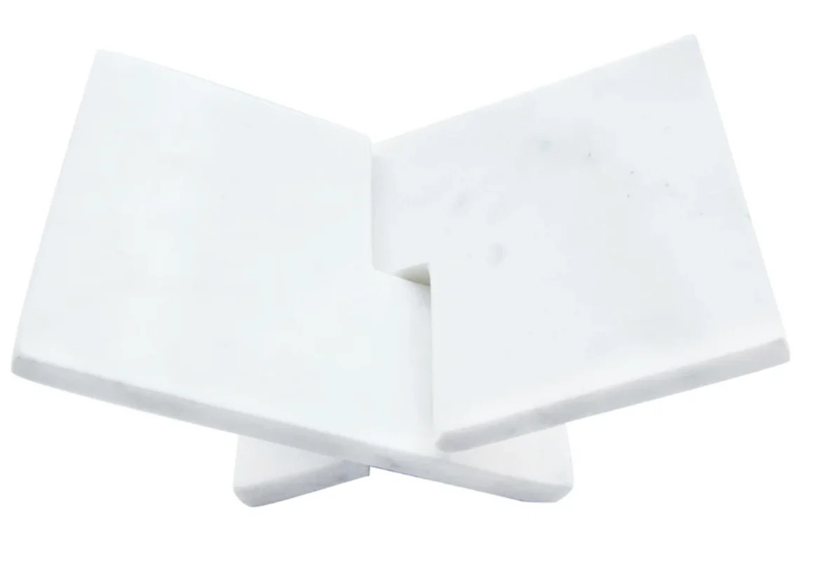 Interlocking Marble Book Holder | Dwell Home Co.