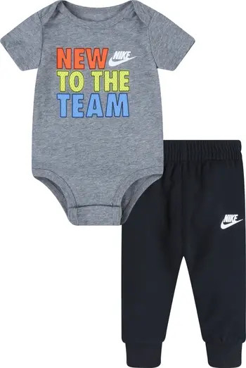 Cotton Graphic Bodysuit & Joggers Set | Nordstrom