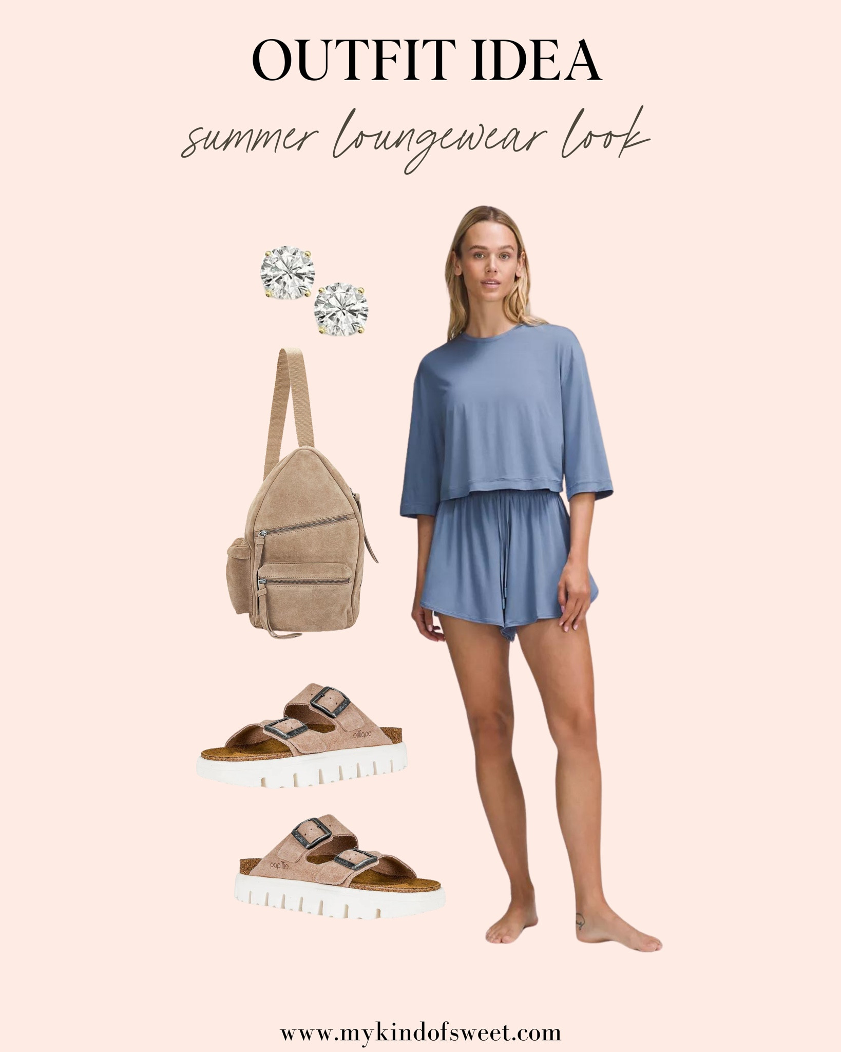 This Lululemon top & bottom is the perfect loungewear set for summer. The Revolve bag is a cute addition. Add some diamond earrings from Bloomingdale’s for some sparkle. 

#LTKStyleTip #LTKActive #LTKSeasonal