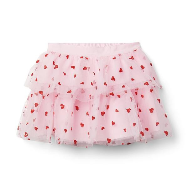 Glitter Heart Tulle Skirt | Janie and Jack
