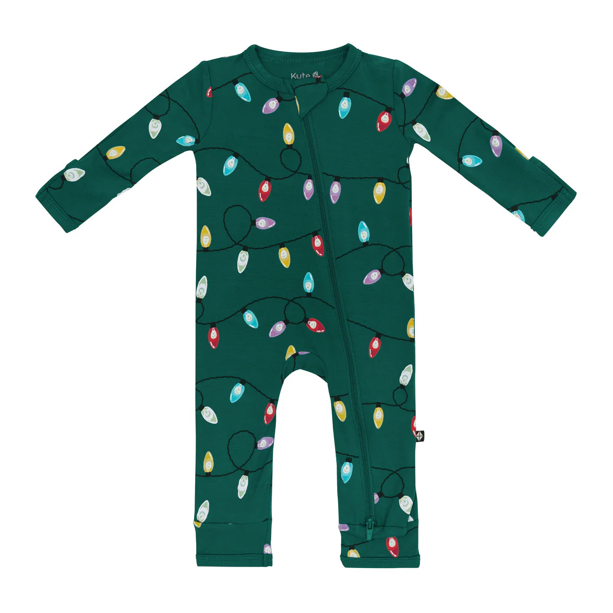 Zippered Romper in Merry and Bright | Kyte Baby
