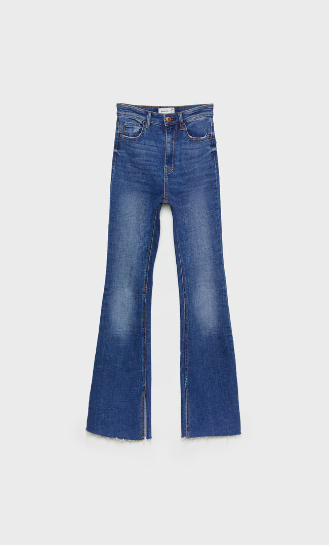 Slit fit flared jeans | Stradivarius (UK)