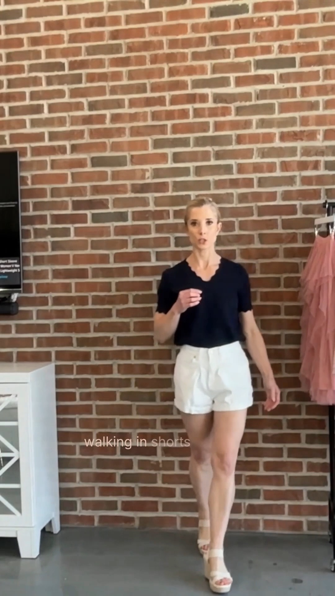 Grwm live on My Chic Style Live ! How to wear your white shorts well into fall by adding short sleeve sweater layers! ￼

#LTKgrwm #LTKPetite #LTKOver40