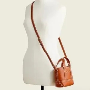 J. Crew Mini Montauk tote in leather crossbody | Poshmark