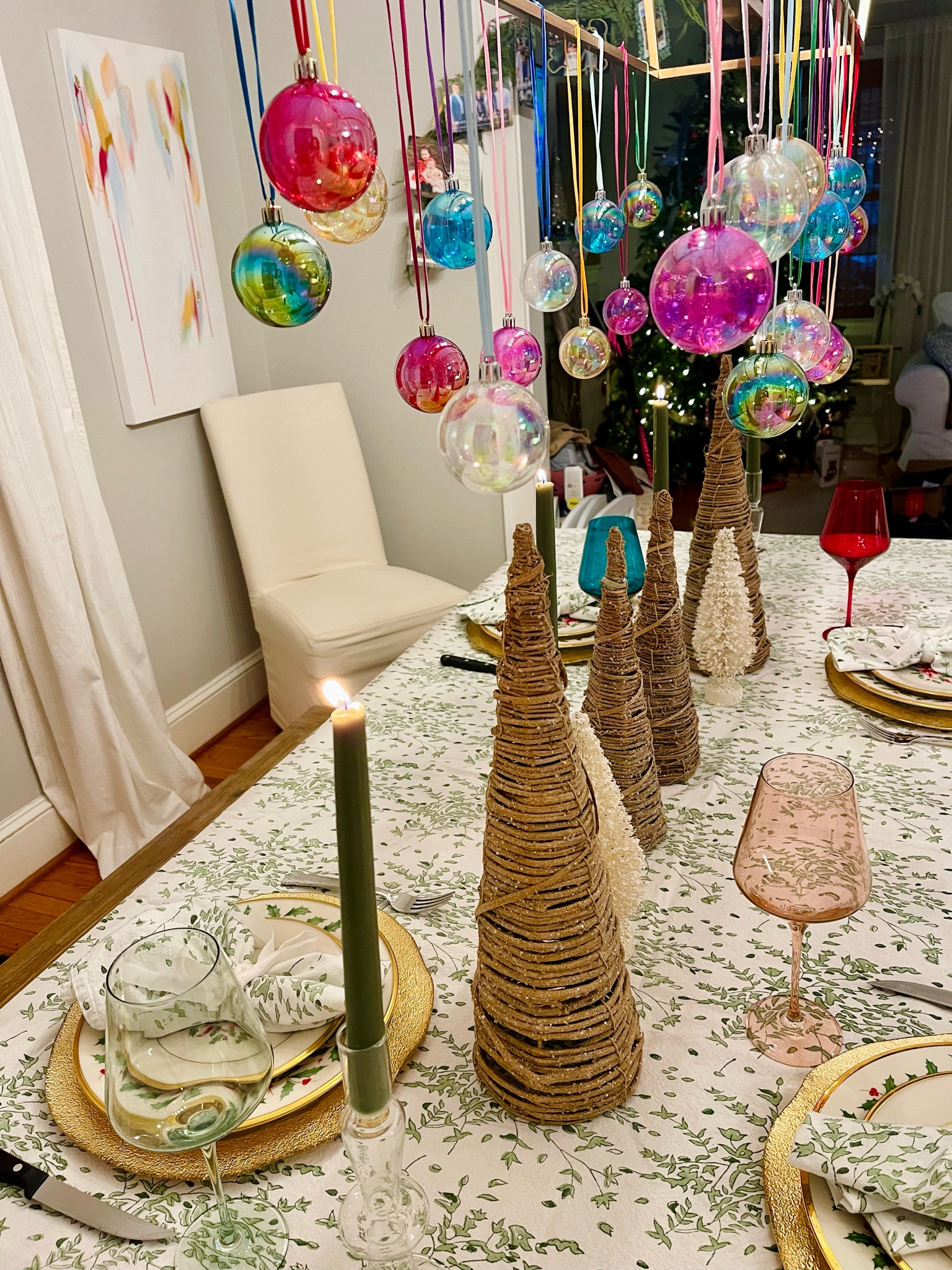 My favorite table scape yet 🎄❤️ tablecloth is Julie Amory along with the napkins! 

#LTKHoliday #LTKFind #LTKhome