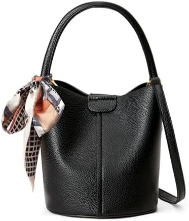 Bucket Bags for Women,Mini Crossbody Bag with Removable Shoulder Straps,Vegan Leather Handbags,Ca... | Amazon (US)