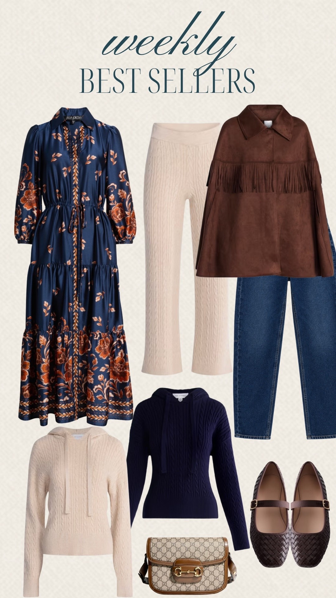 The LTK best sellers are in, and we are loving these fashion finds. A navy dress, Mary Jane flats, and the cutest Gucci purse were some of the favorites this week. We rounded up all the best-selling clothes and accessories so you can see what everyone has been loving.

#LTKSeasonal #LTKOver40 #LTKMidsize