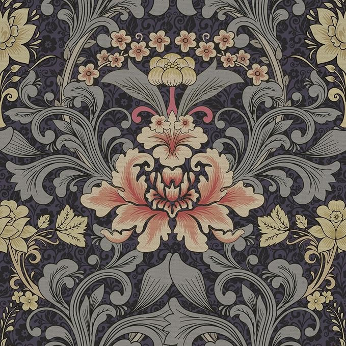 Abyssaly Vintage Peel and Stick Wallpaper Floral, William Morris Wallpaper for Walls and Cabinets... | Amazon (US)