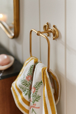 Equestrian Brass Towel Ring | Anthropologie (US)