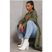 Behati White Faux Leather Ankle Boot | PrettyLittleThing CAN