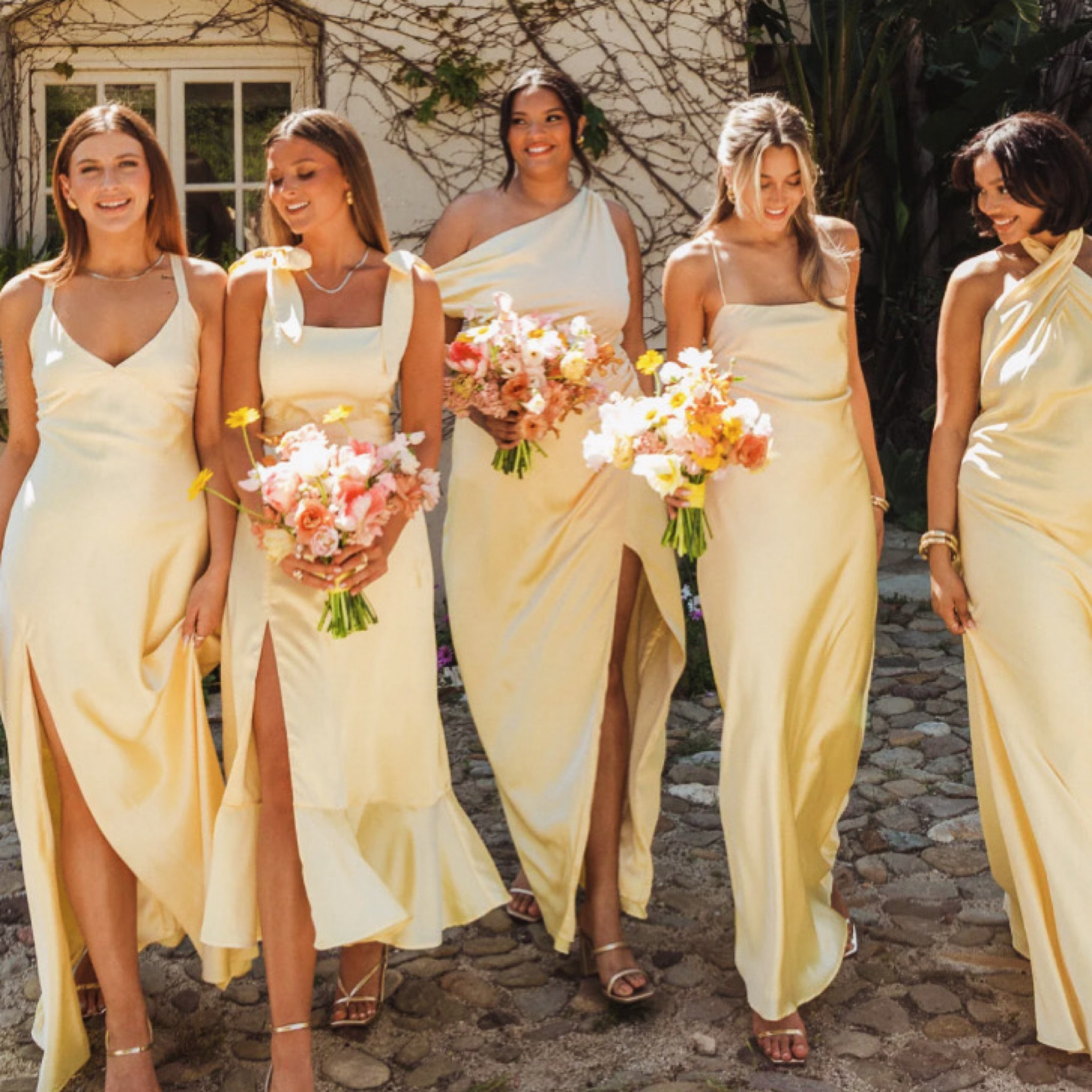 Show me your mumu pale yellow luxe satin bridesmaid dresses 

wedding guest dress, bridesmaid dress, yellow bridesmaid dress, spring maxi dress, spring dress, yellow dress, yellow wedding guest dress

#LTKwedding #LTKstyletip #LTKSeasonal