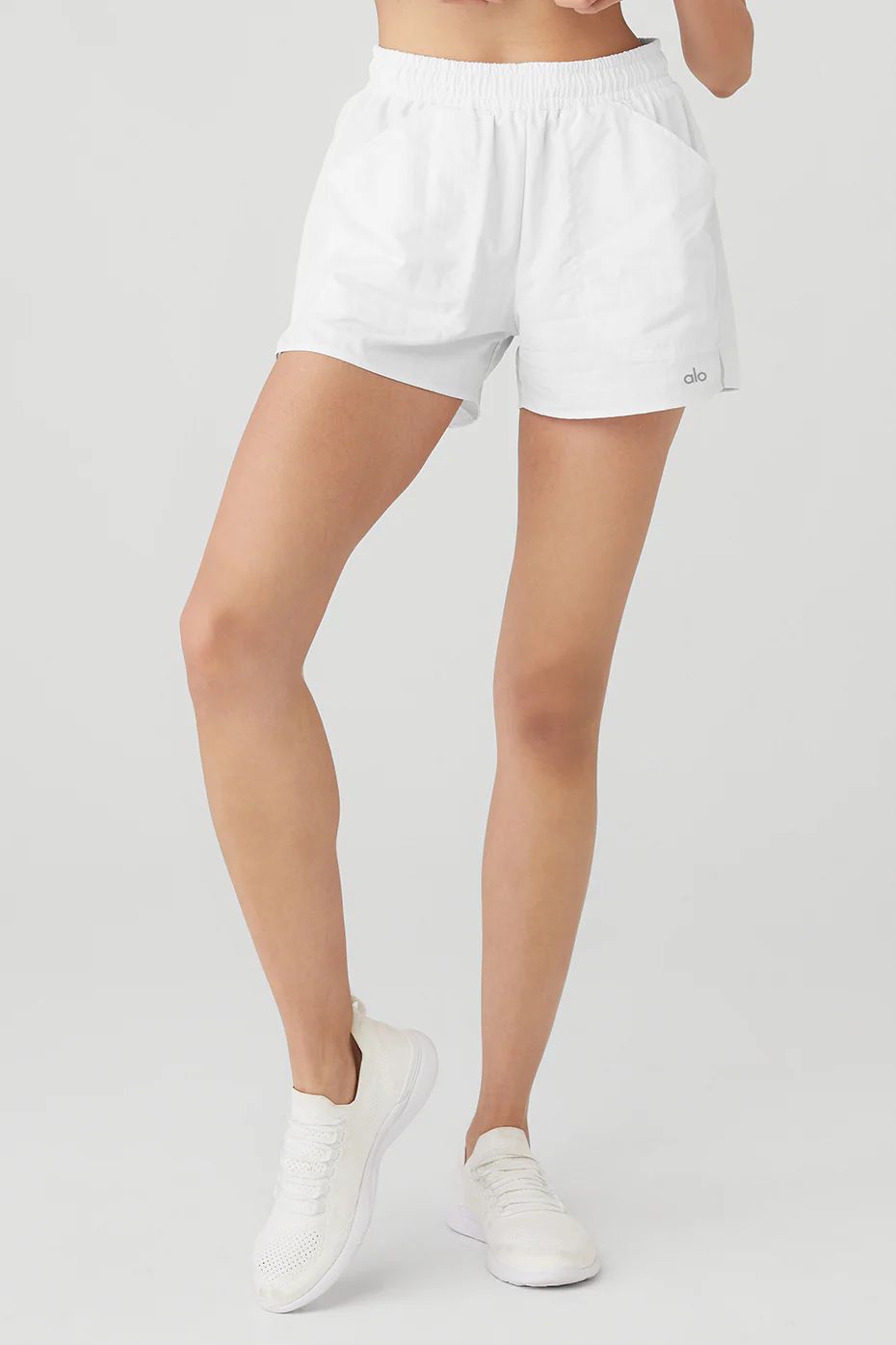 Alo YogaÂ® | Alumni Short in White, Size: Small | Alo Yoga