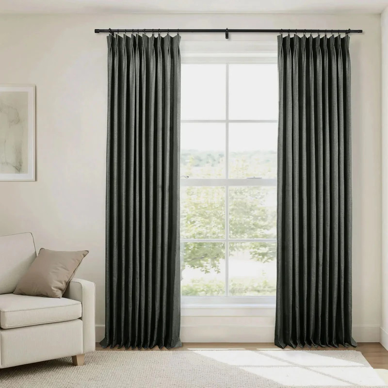 Zola Custom Heavyweight Curtain Pleated | TWOPAGES