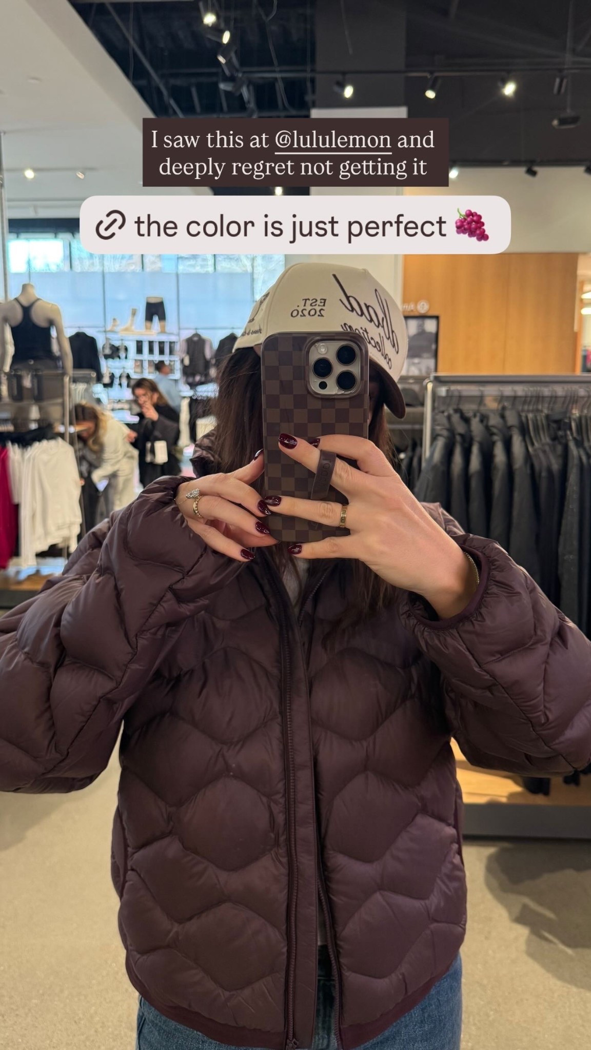 I saw this at @lululemon and deeply regret not getting it