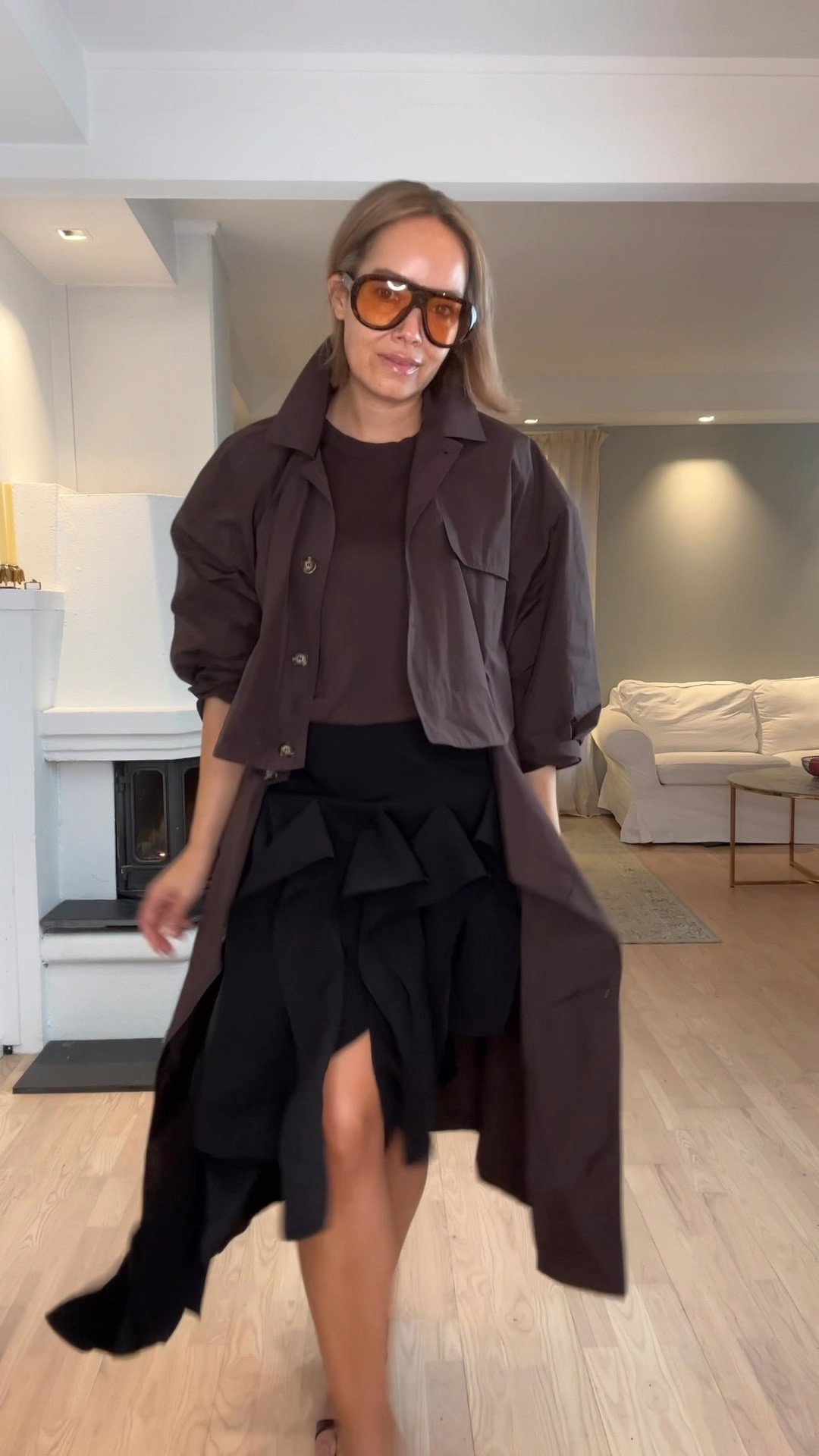 My hero piece you can style so many different ways 🤎 skirt is size MEDIUM 
trenchcoat is from MEIJMEIJ 

#LTKspring #LTKstyletip