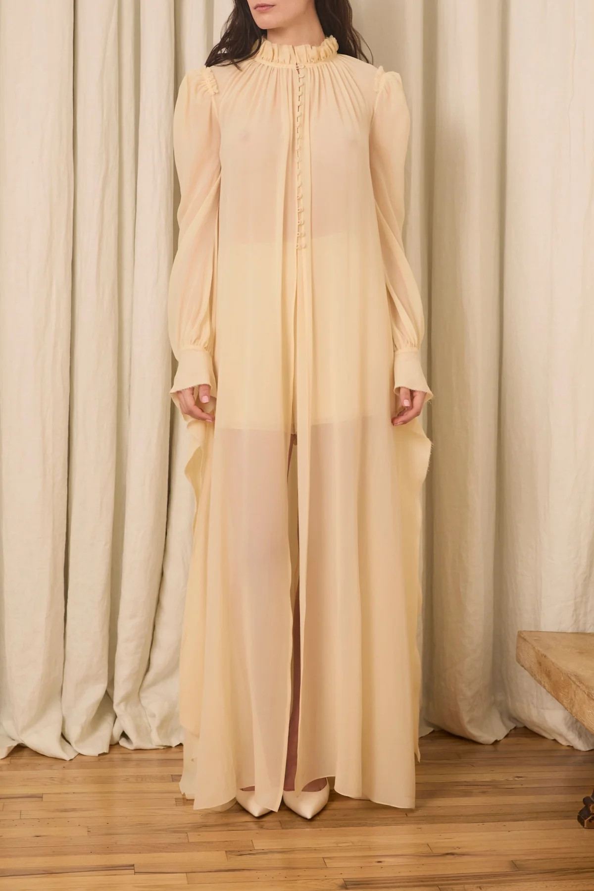 Delaney Blouse in Washed Chiffon | Over The Moon